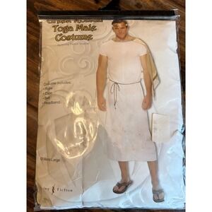 Toga Costume Living Fiction Greek‎ Roman Cosplay Men's Large NWT